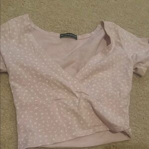 Brandy Melville Pink Floral Top